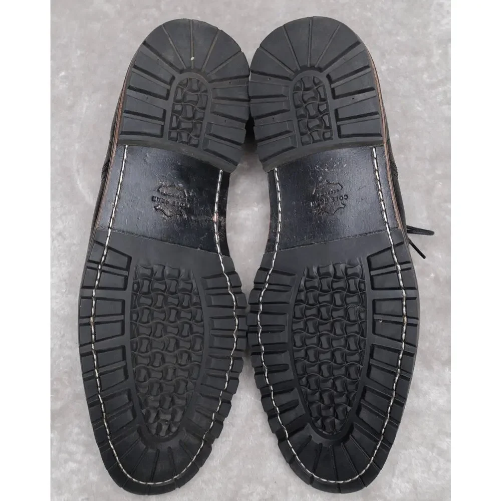 Cole Haan Richardson Black Leather Cap Toe Oxfords Grand 360 Mens Size 11.5